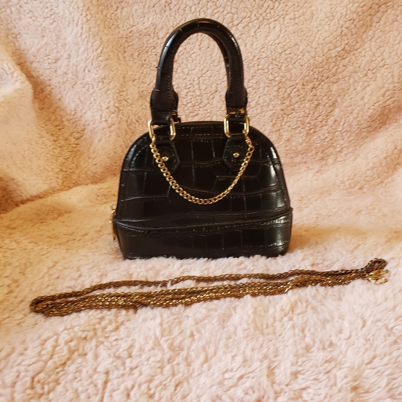 🖤 Faux Leather Mini Satchel - Picture 2 of 8